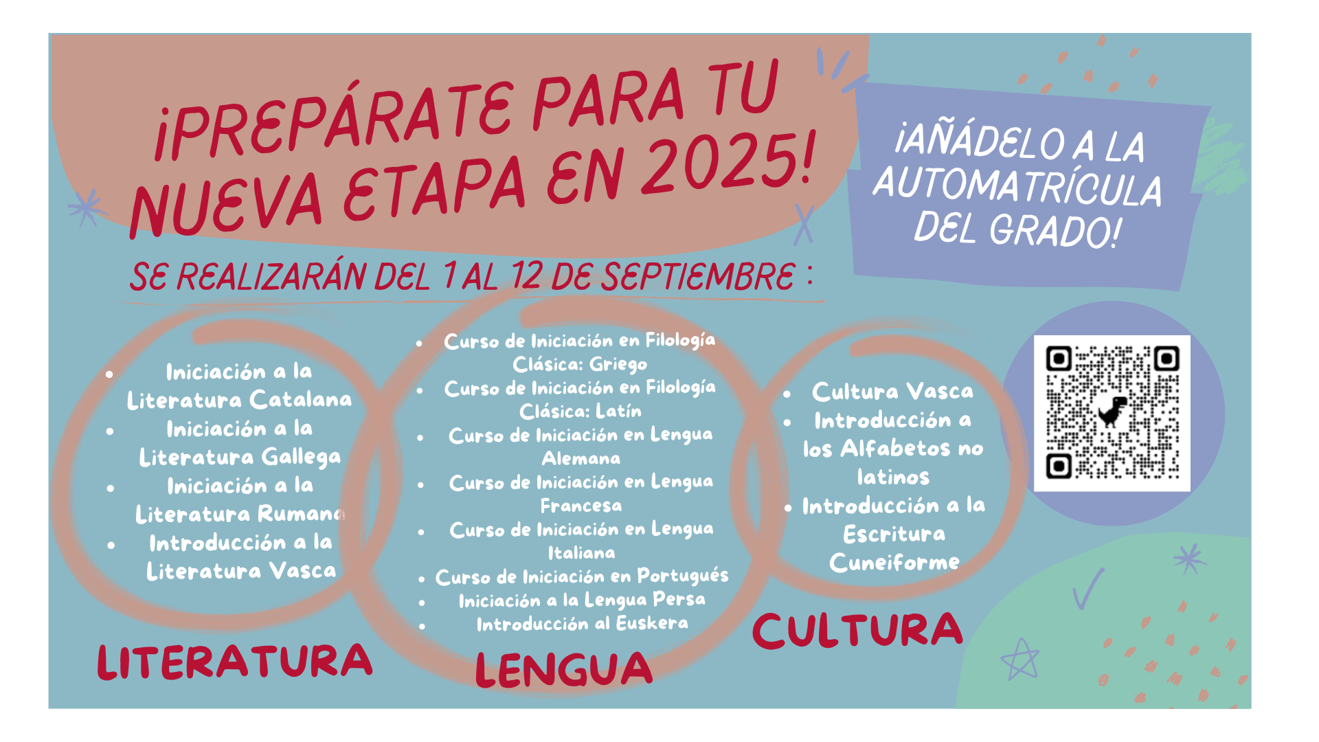 ¡Bienvenido/a a tu nueva casa futuro/a filólogo/a, aquí es donde tu futuro comienza!